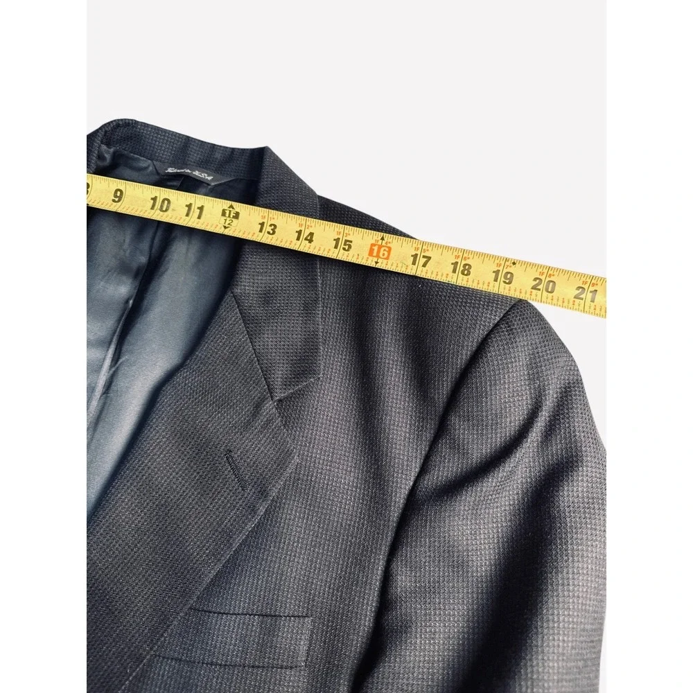 Vintage Christian Dior Monsieur Wool Tailored Blazer Gray Men's Sport Coat